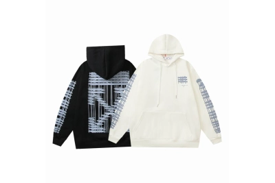  Off White Hoodie Black/White, hct5219 01