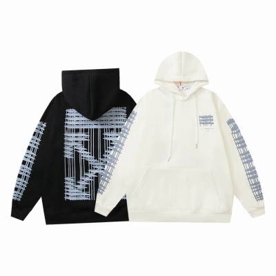 Off White Hoodie Black/White, hct5219 01