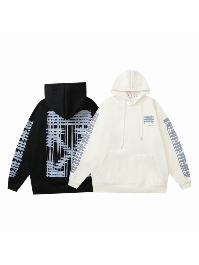  Off White Hoodie Black/White, hct5219 01