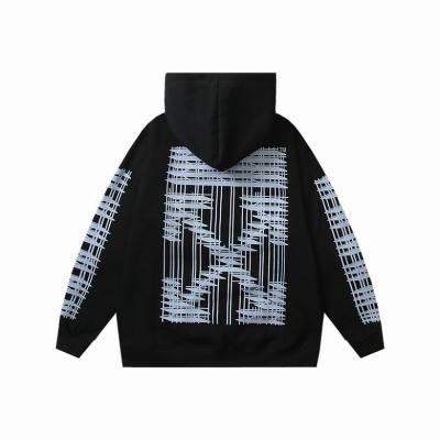 Off White Hoodie Black/White, hct5219