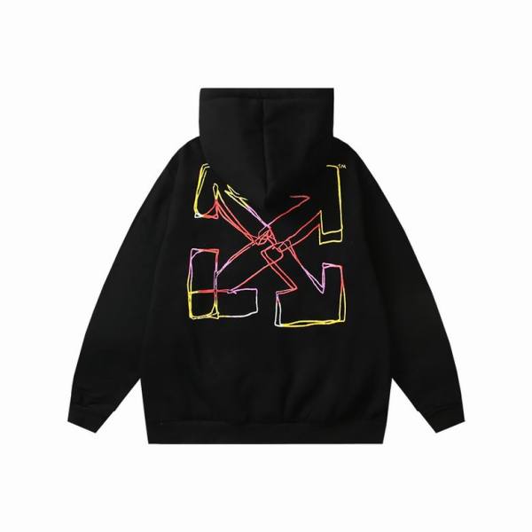 Off White Hoodie Black/White, hct6107