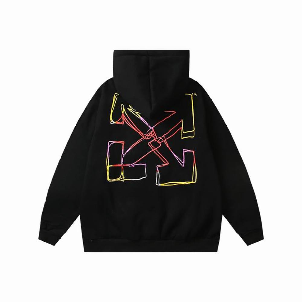  Off White Hoodie Black/White, hct6107