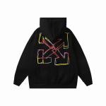  Off White Hoodie Black/White, hct6107
