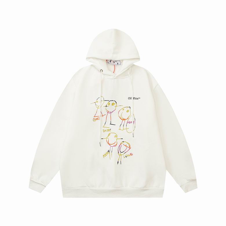 Off White Hoodie Black/White, hct6107