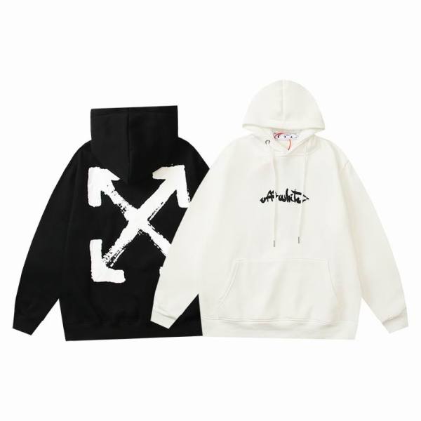 Off White Hoodie Black/White, hct6108