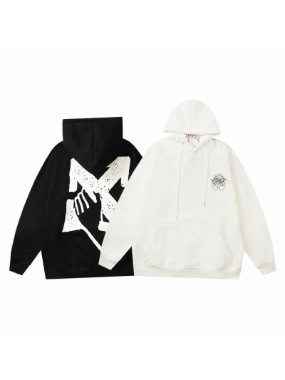  Off White Hoodie Black/White, hct6109 01