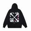 Off White Hoodie Black/White, ymt138