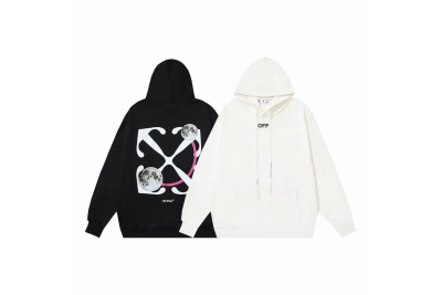  Off White Hoodie Black/White, ymt138 01