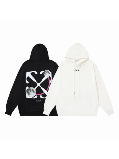  Off White Hoodie Black/White, ymt138 01