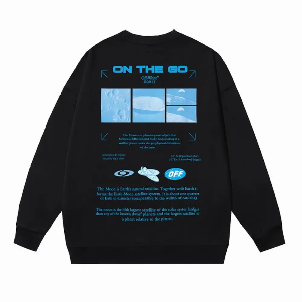  Off White Hoodie Black/White, ymt139