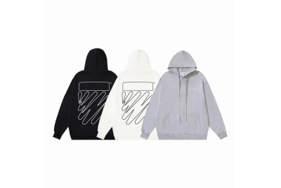 Off White Hoodie Black/White/Grey, ymt140 01