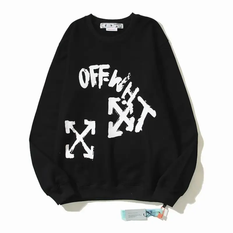 Off White Hoodie Black/White/Red, est2085