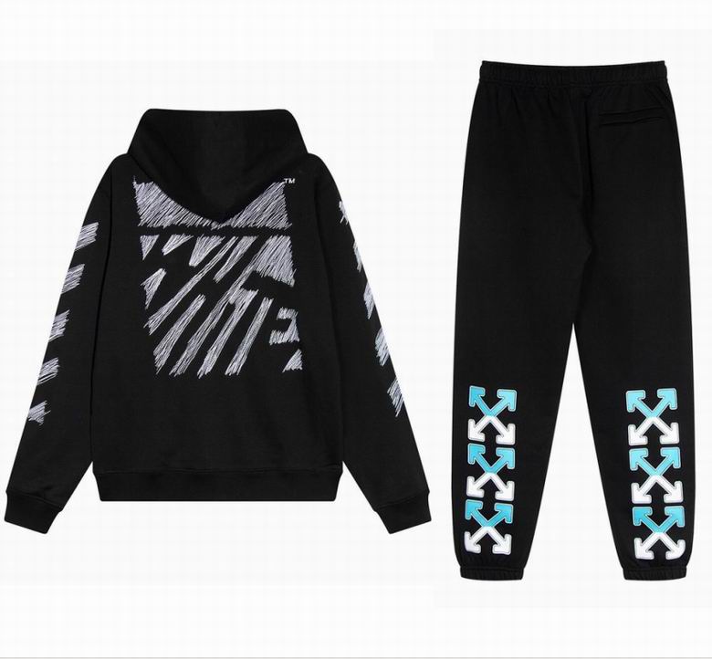  Off White Hoodie+Pants, A0Tn03