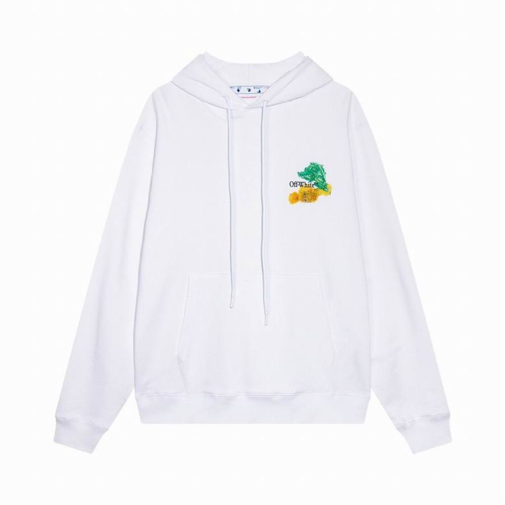  Off White Hoodie White, A0Tn05
