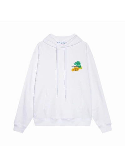  Off White Hoodie White, A0Tn05 01