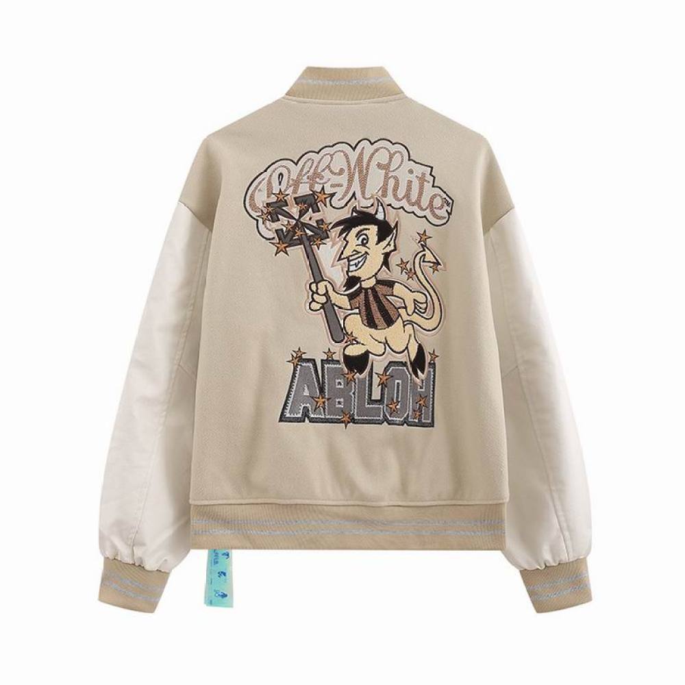  Off White Jacket Beige Brown, tctS009