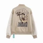  Off White Jacket Beige Brown, tctS009