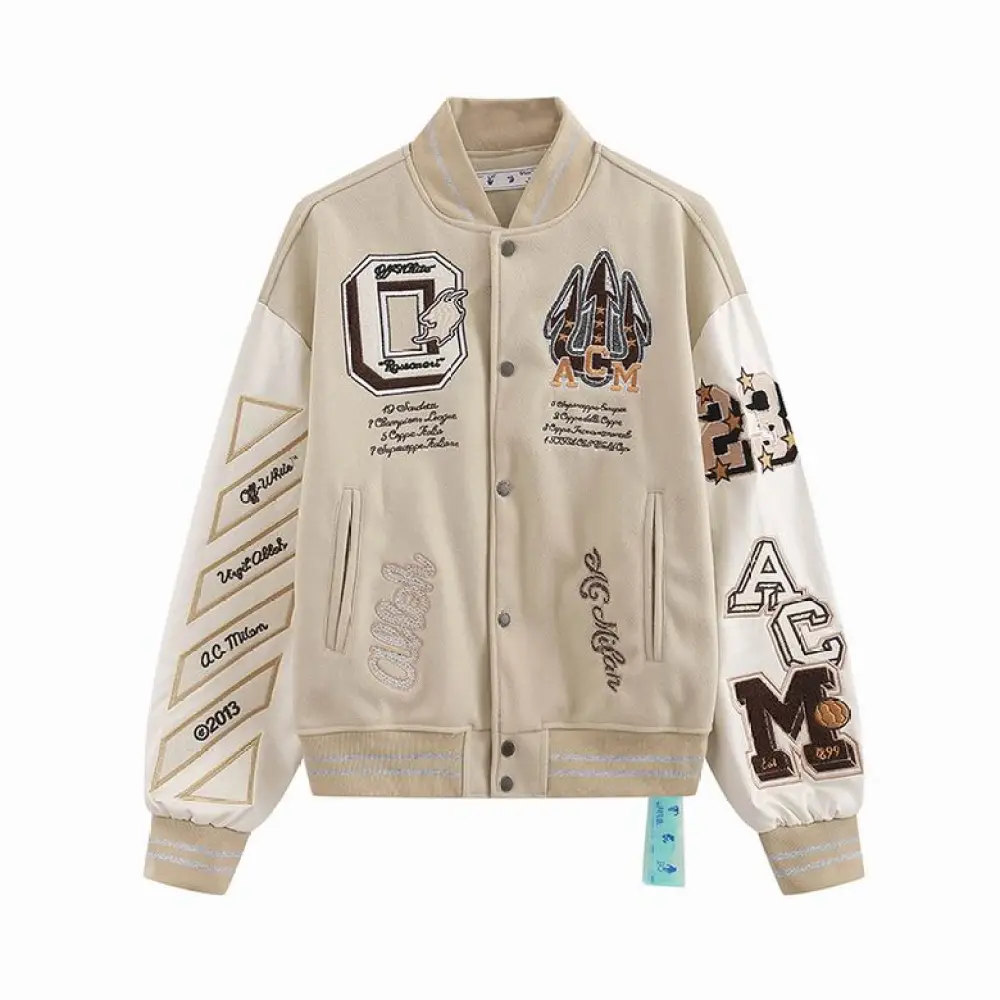 Off White Jacket Beige Brown, tctS009