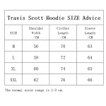 Travis Scott Hoodie Black, czt W73