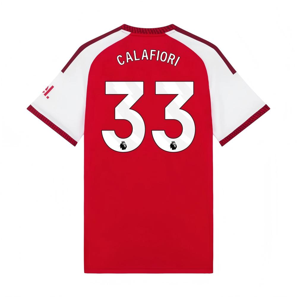 Arsenal 2026/27 #33 Riccardo Calafiori EPL Home Jersey - Fan Version Football Shirt  | Regular Fit