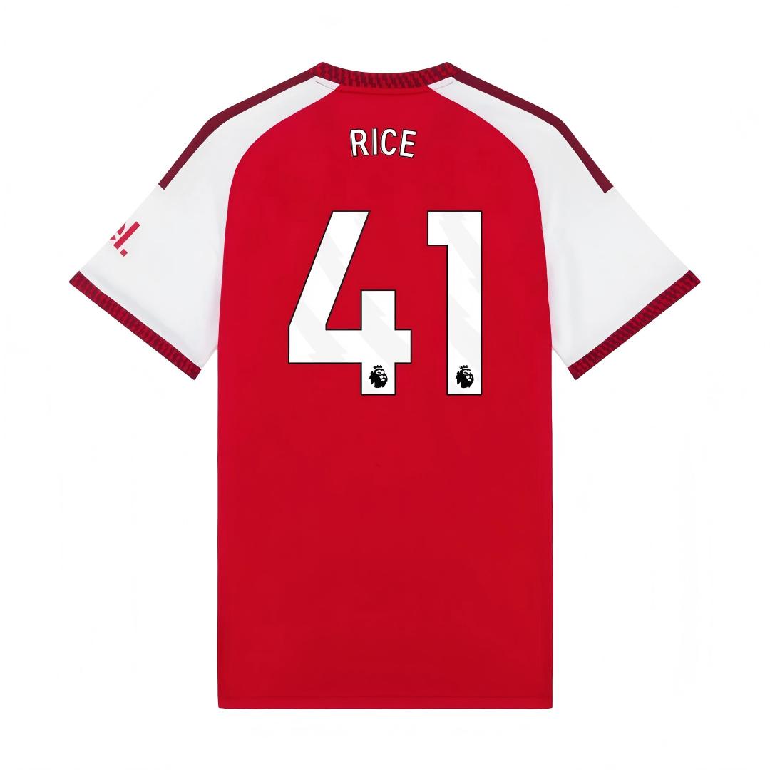 Arsenal 2026/27 #41 Declan Rice EPL Home Jersey - Fan Version Football Shirt  | Regular Fit