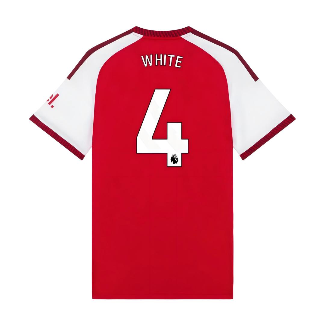 Arsenal 2026/27 #4 Ben White EPL Home Jersey - Fan Version Football Shirt  | Regular Fit
