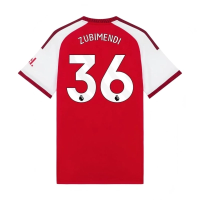Arsenal 2026/27 #36 Martin Zubimendi EPL Home Jersey - Player Version Football Shirt  | Slim Fit 01