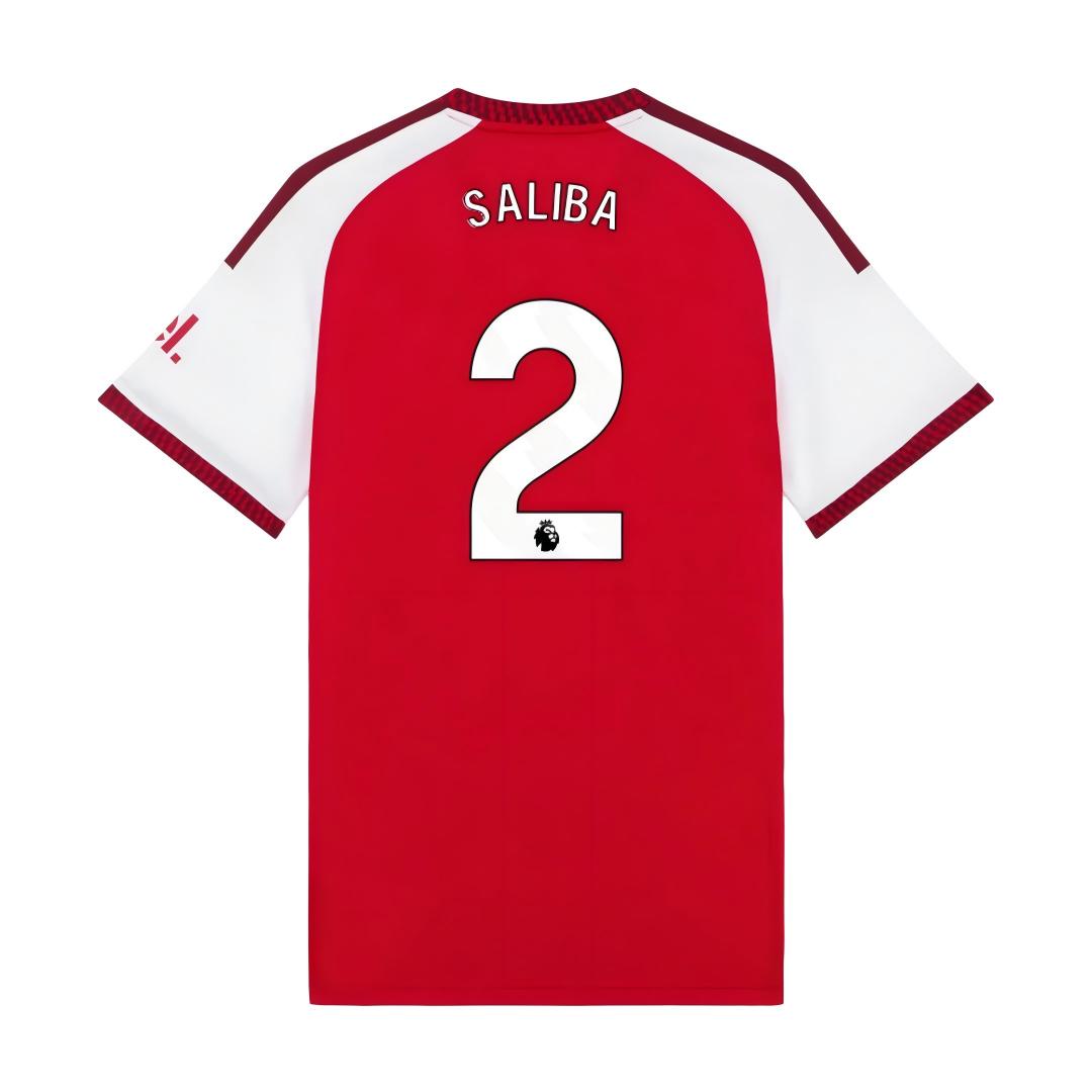Arsenal 2026/27 #2 William Saliba EPL Home Jersey - Fan Version Football Shirt  | Regular Fit
