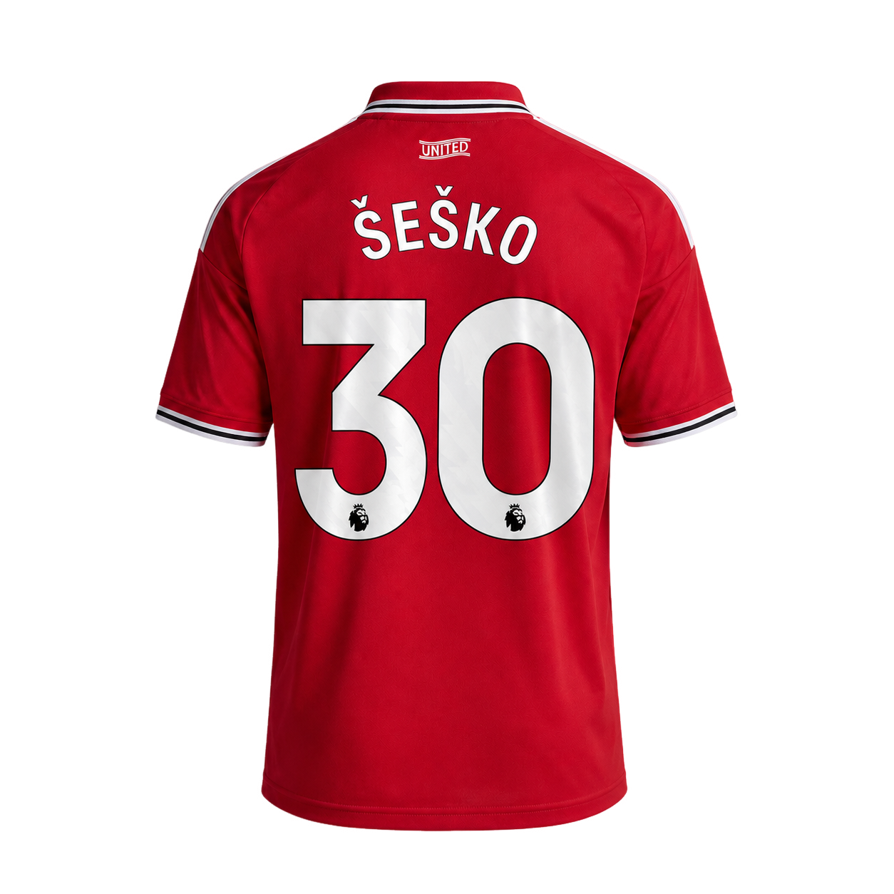 Manchester United 2026/27 #30 Šeško EPL Home Jersey - Fan Version Football Shirt-Regular Fit