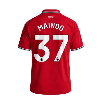 Manchester United 2026/27 #37 Mainoo EPL Home Jersey - Player Version Football Shirt-Slim Fit 01