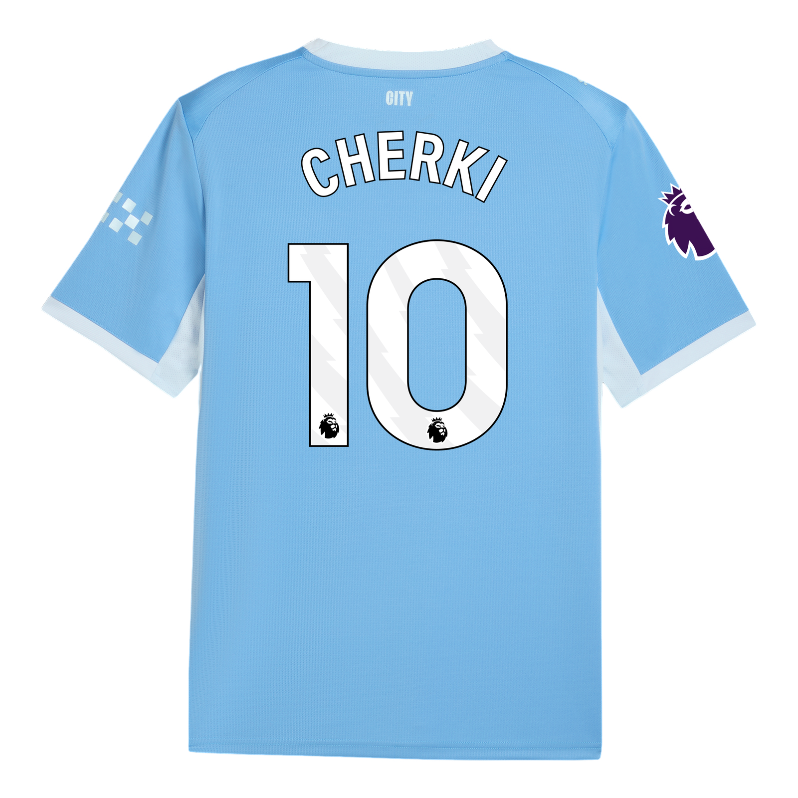 Manchester City 2026/27 #10 Rayan Cherki EPL Home Jersey - Player Version Football Shirt-Slim Fit
