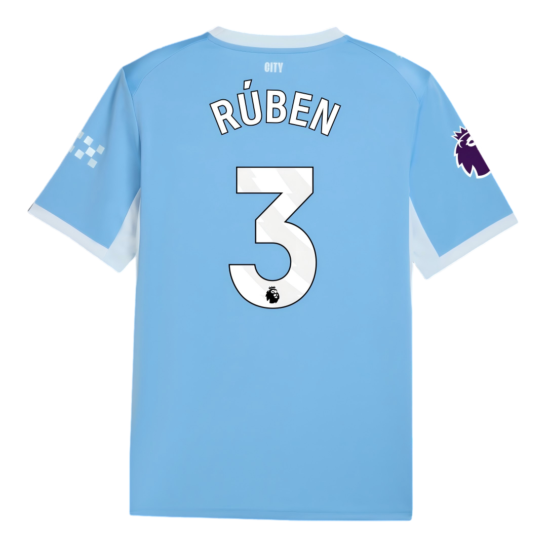 Manchester City 2026/27 #3 Ruben Dias EPL Home Jersey - Player Version Football Shirt-Slim Fit