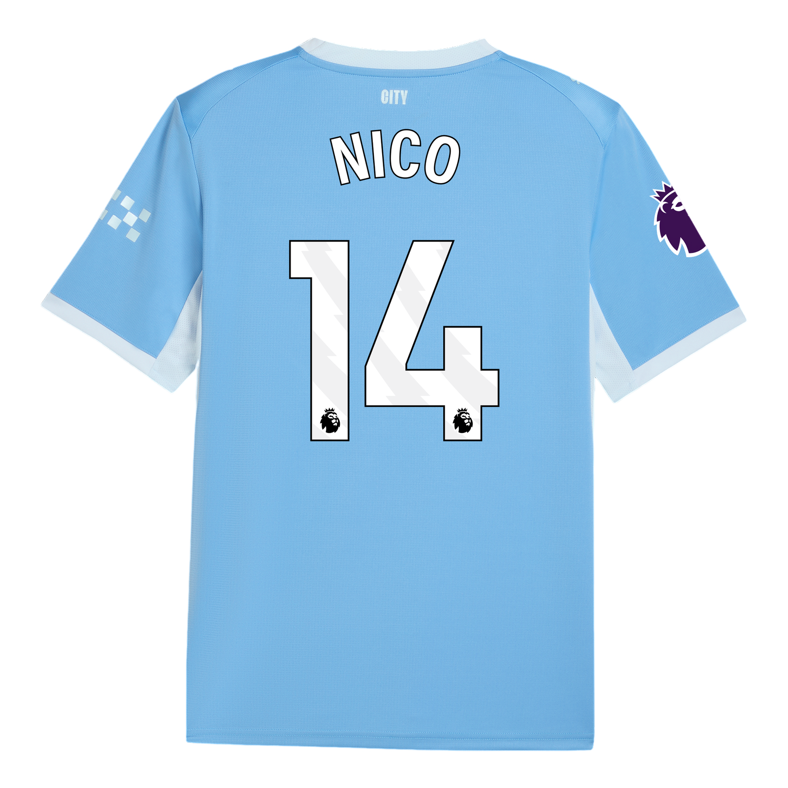 Manchester City 2026/27 #14 Tijjani Reijnders EPL Home Jersey - Player Version Football Shirt-Slim Fit