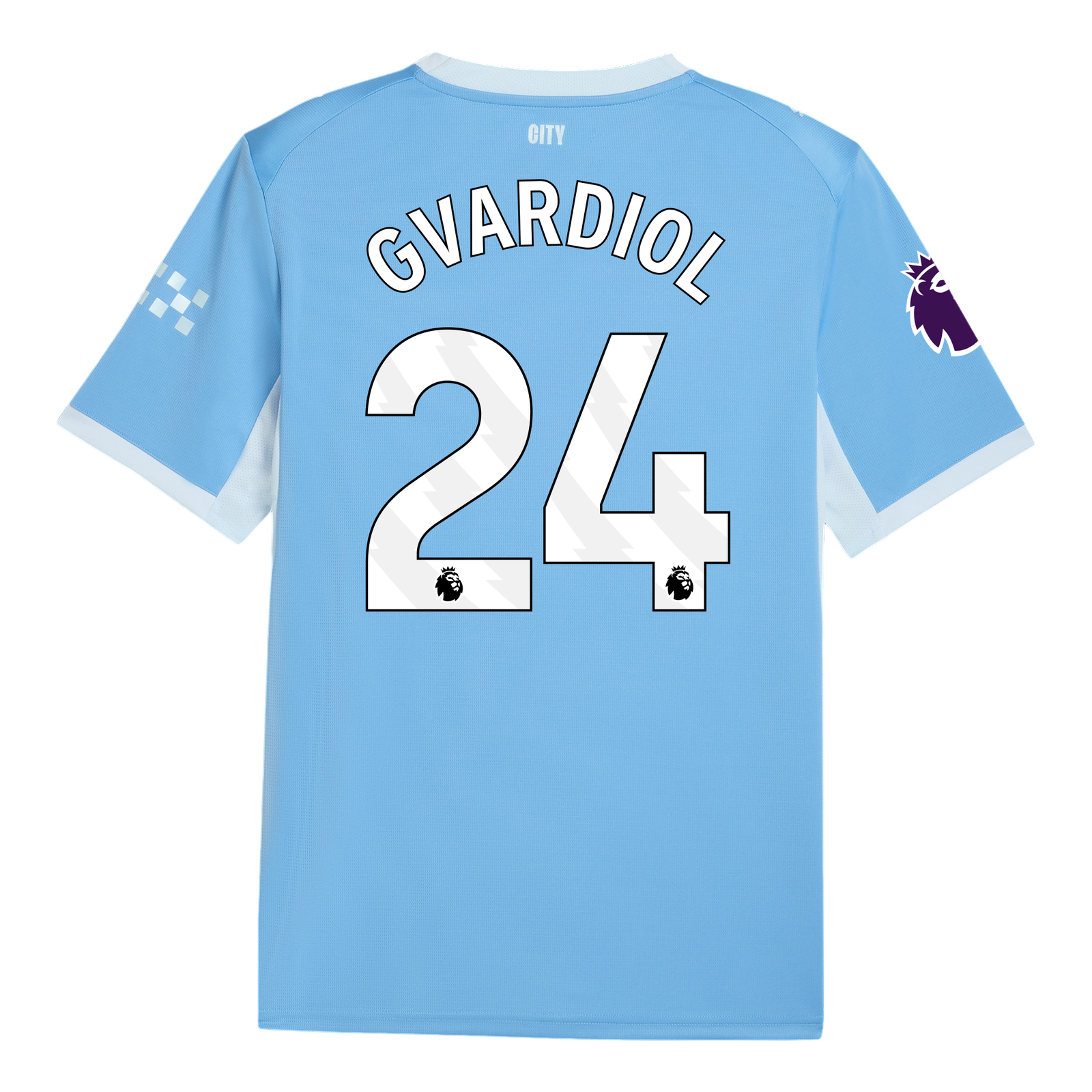 Manchester City 2026/27 #24 Josko Gvardiol EPL Home Jersey - Fan Version Football Shirt-Regular Fit