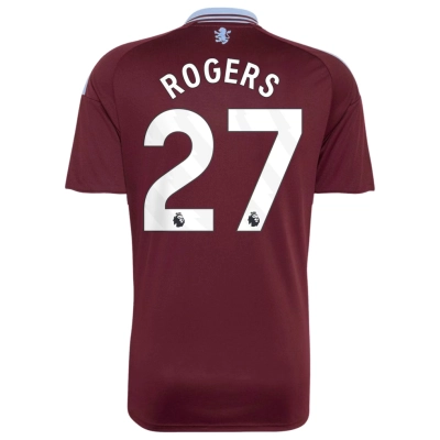Aston Villa 2026/27 Kids #27 Morgan Rogers EPL Home Jersey - Fan Version Football Shirt-Regular Fit 01