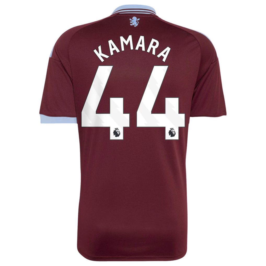 Aston Villa 2026/27 #44 Boubacar Kamara EPL Home Jersey - Fan Version Football Shirt-Regular Fit
