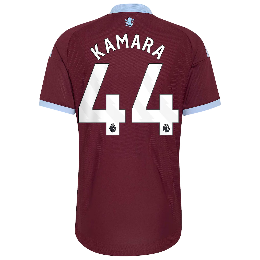 Aston Villa 2026/27 #44 Boubacar Kamara EPL Home Jersey - Player Version Football Shirt-Slim Fit