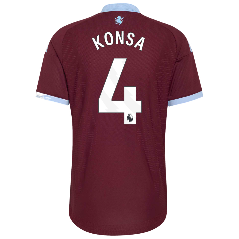 Aston Villa 2026/27 #4 Ezri Konsa EPL Home Jersey - Player Version Football Shirt-Slim Fit