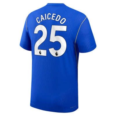 Chelsea 2026/27 #25 Moisés Caicedo EPL Home Jersey - Player Version Football Shirt-Slim Fit 01