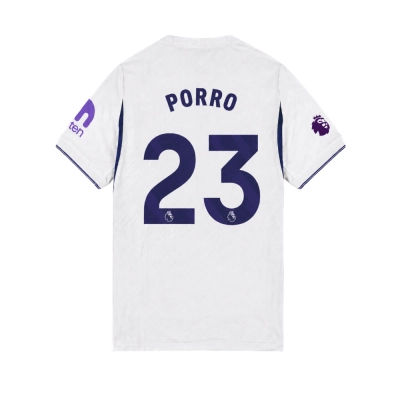 Tottenham Hotspur 2026/27 Kids #23 Pedro Porro EPL Home Jersey - Fan Version Football Shirt-Regular Fit 01