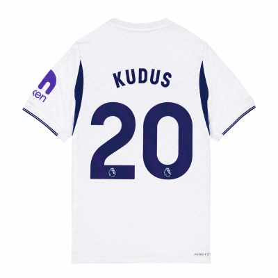 Tottenham Hotspur 2026/27 #20 Mohammed Kudus EPL Home Jersey - Player Version Football Shirt-Slim Fit 01