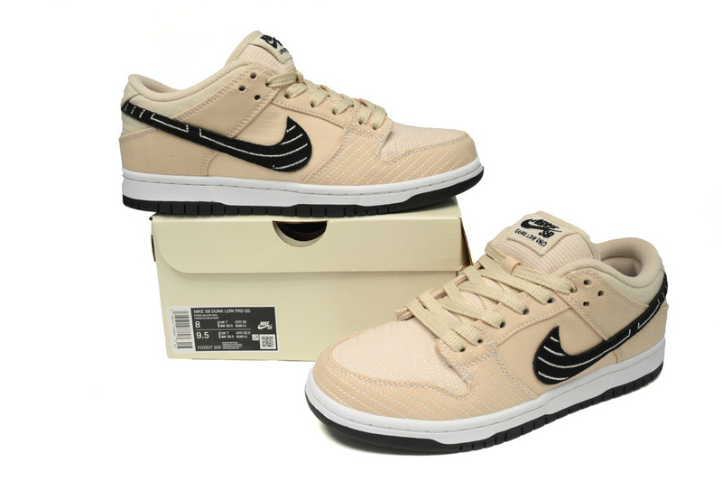 SX Albino & Preto × Nike SB Dunk Low Pro “Pearl White