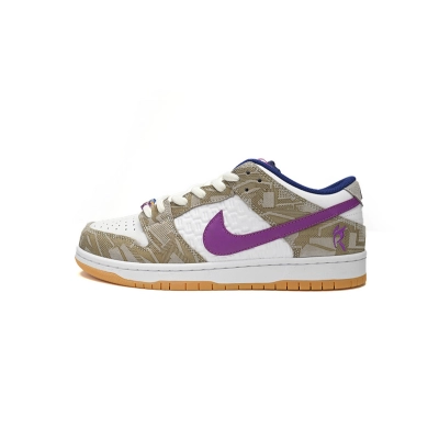 SX Rayssa Leal × Nike SB Dunk Low White Blue Purple 01
