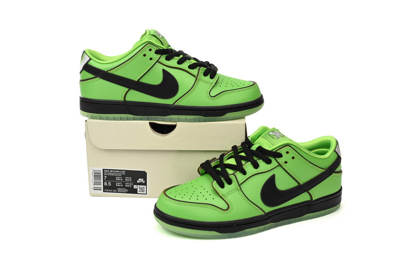 SX The Powerpuff Girls x Nike SB Dunk Low “Buttercup”