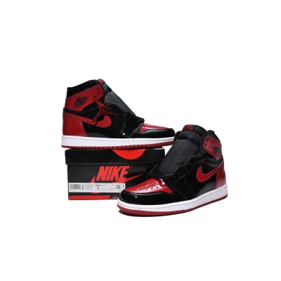 XP Air Jordan 1 High “Banned”  Patent Leather isForbidden to Wear 02