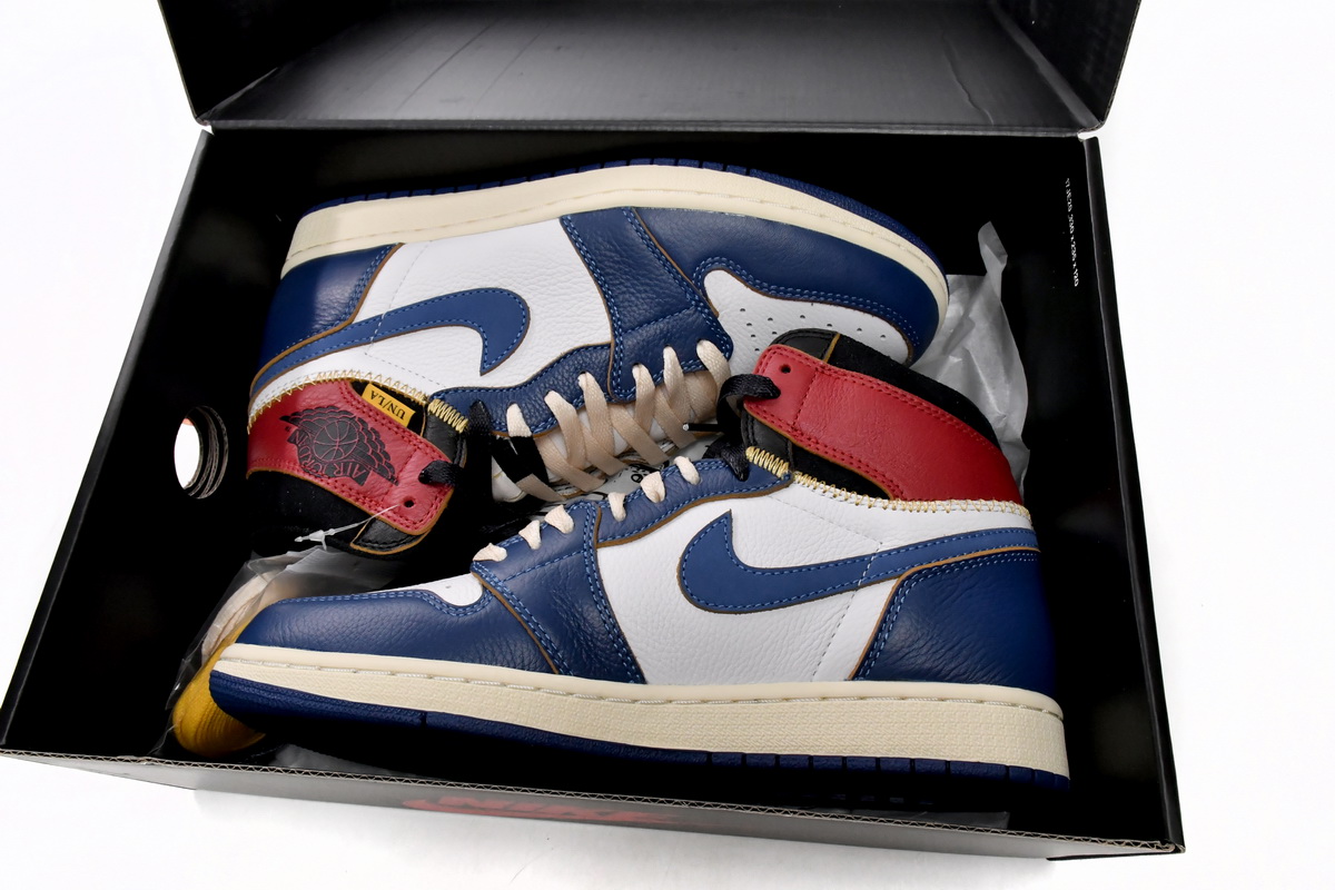 XP Union X Air Jordan 1 OG Hi Retro“Blue Toe”