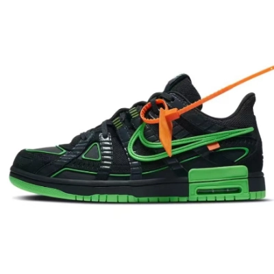 TS Off-White x Air Rubber Dunk 'Green Strike' 01