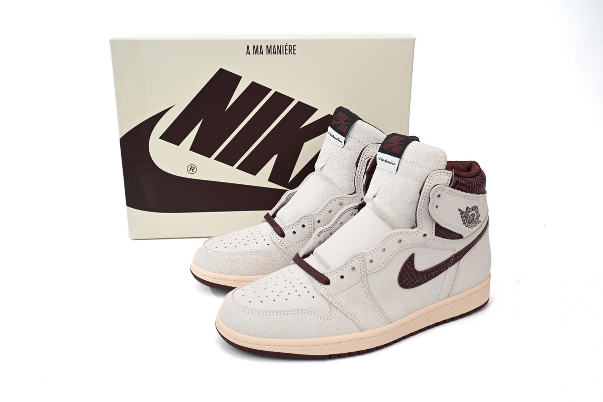 Y Air Jordan 1 High OG Grey Brown Snake Pattern