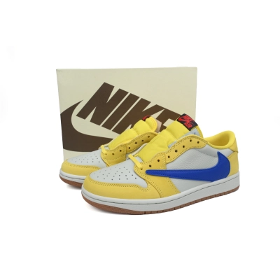 Y Travis Scott x Air Jordan 1 Low OG 'Canary' 02
