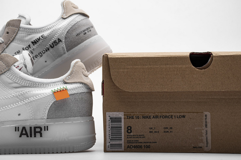 OWF OFF White X Air Force 1 Low White
